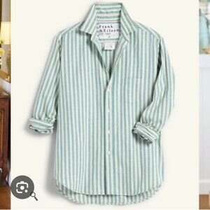 Frank & Eileen Eileen Striped Button Up Long Sleeve Shirt